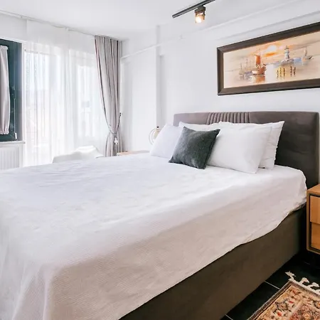 Stylish Flat 12 Min To Pera Museum In Sisli 아파트